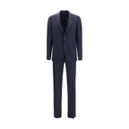 Blue Wool Oves Aries Two-Piece Suit