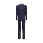 Blue Wool Oves Aries Two-Piece Suit