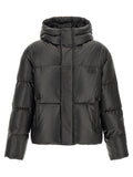 Black Polyester Full-Length Jacket