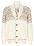 Beige Cotton Cardigan