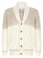 Beige Cotton Cardigan