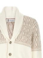 Beige Cotton Cardigan