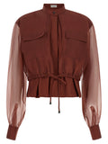 Brown Cotton Blouse