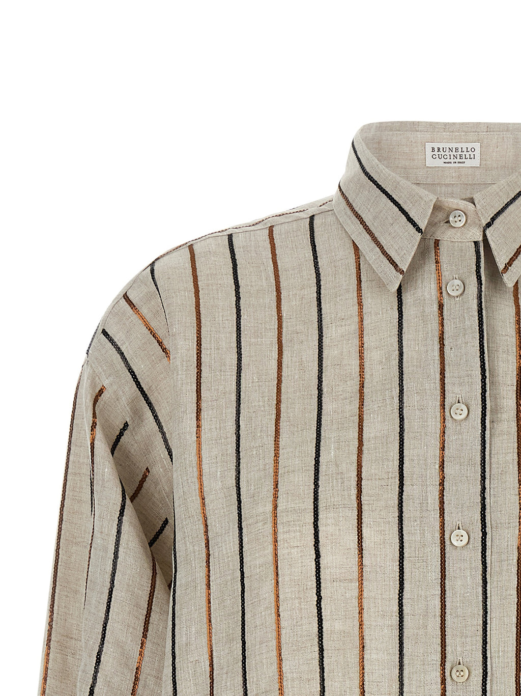 Beige Linen Blouse