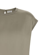 Bicolor Silk Blouse
