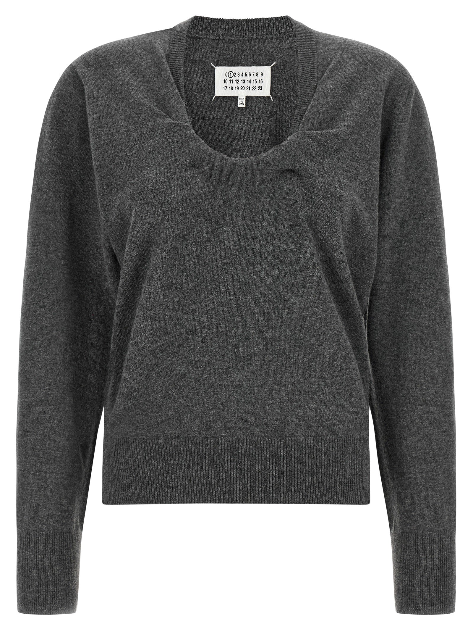 Gray Virgin Wool Cardigan