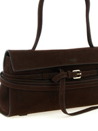 Brown Calfskin Shoulder Bag