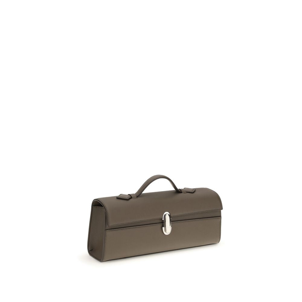 Brown Calf Leather Bos Taurus Clutch Bag
