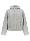 Gray Cotton Hoodie