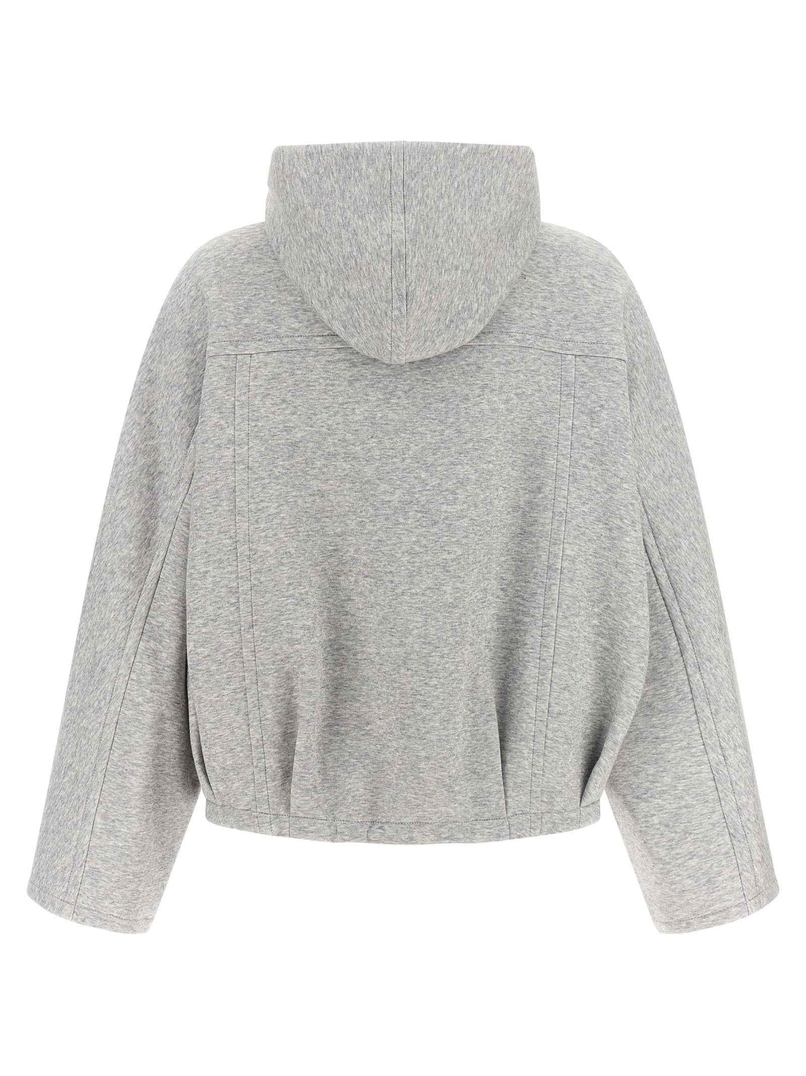 Gray Cotton Hoodie