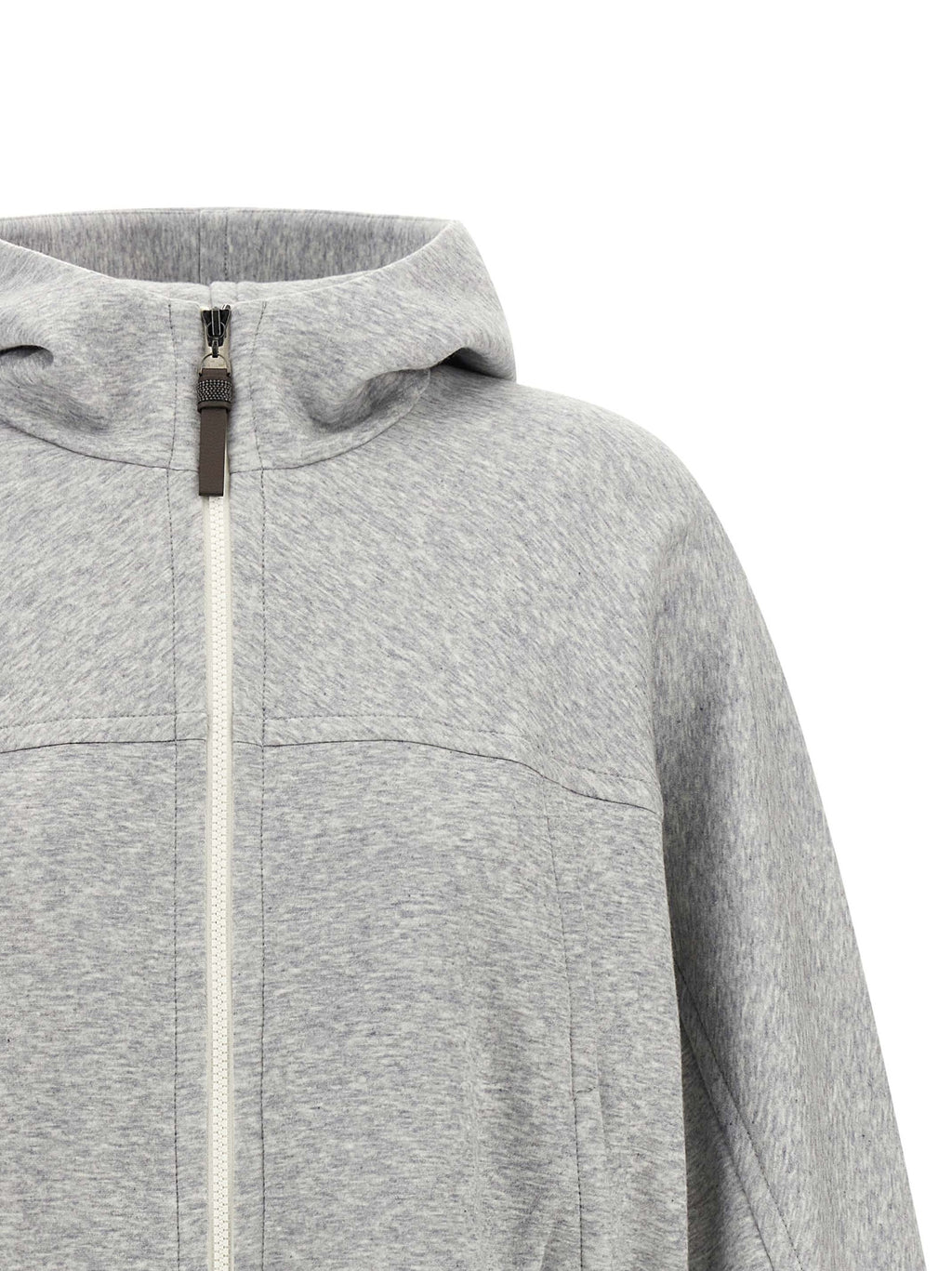 Gray Cotton Hoodie