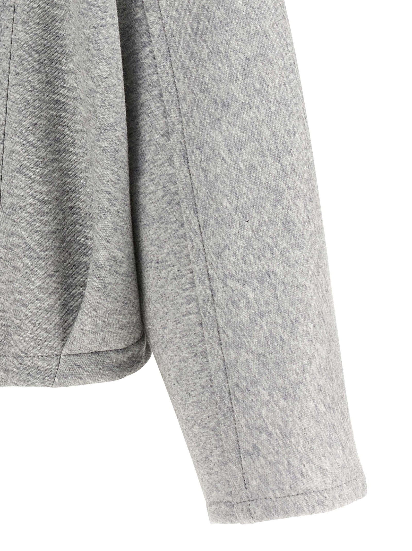 Gray Cotton Hoodie