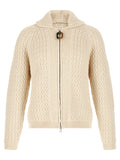 White Cotton Cardigan