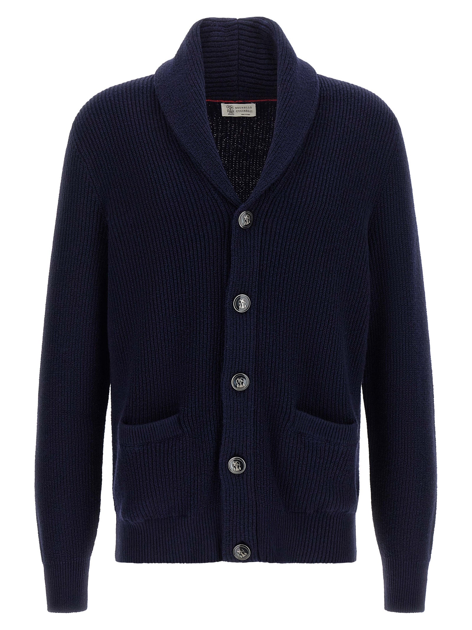 Blue Cotton Cardigan