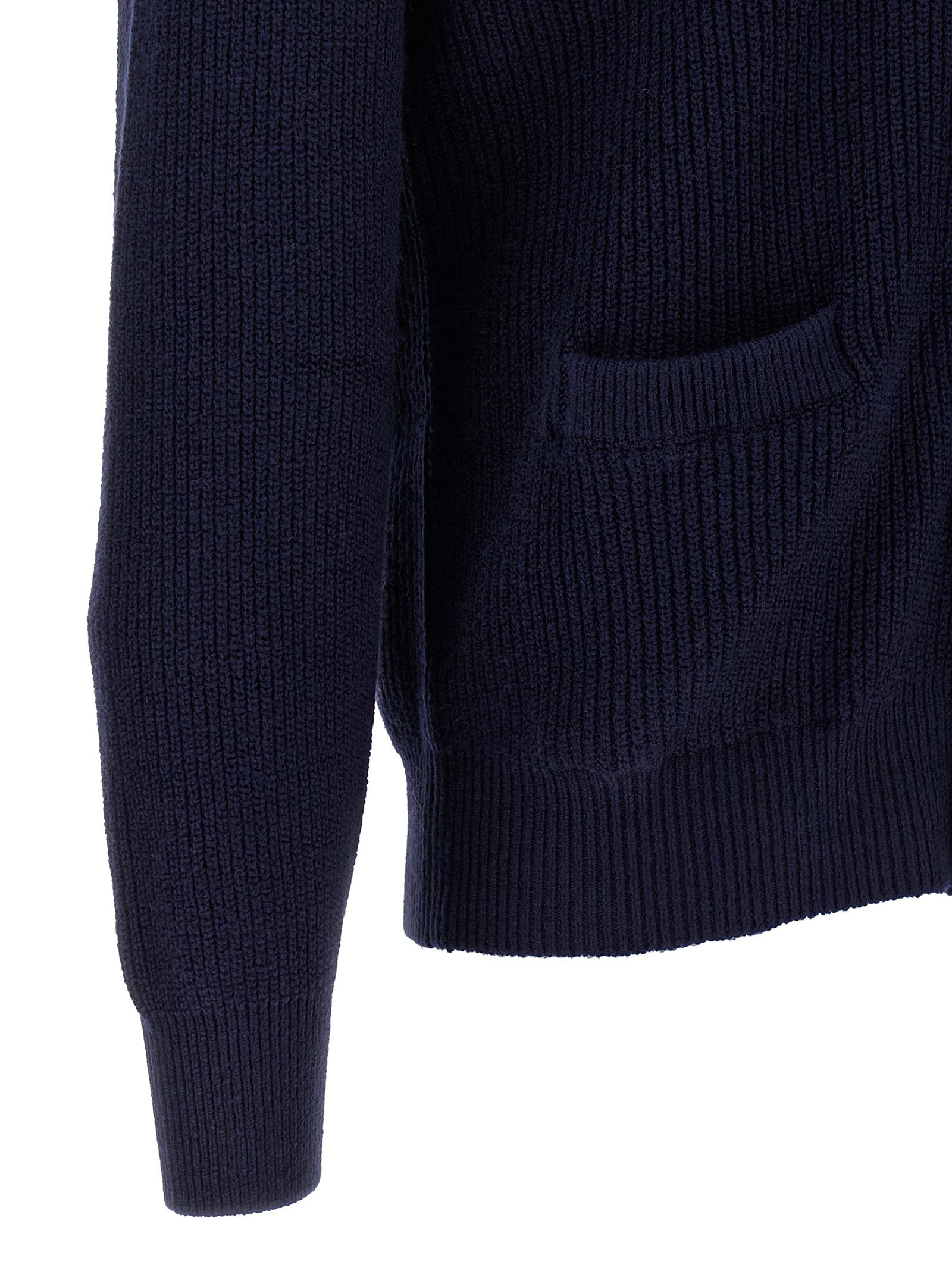 Blue Cotton Cardigan