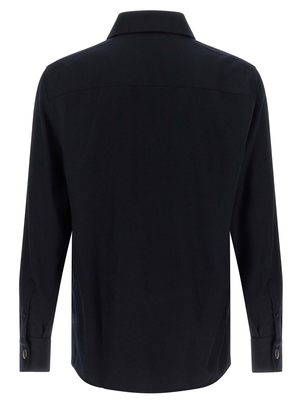 Blue Virgin Wool Blouse