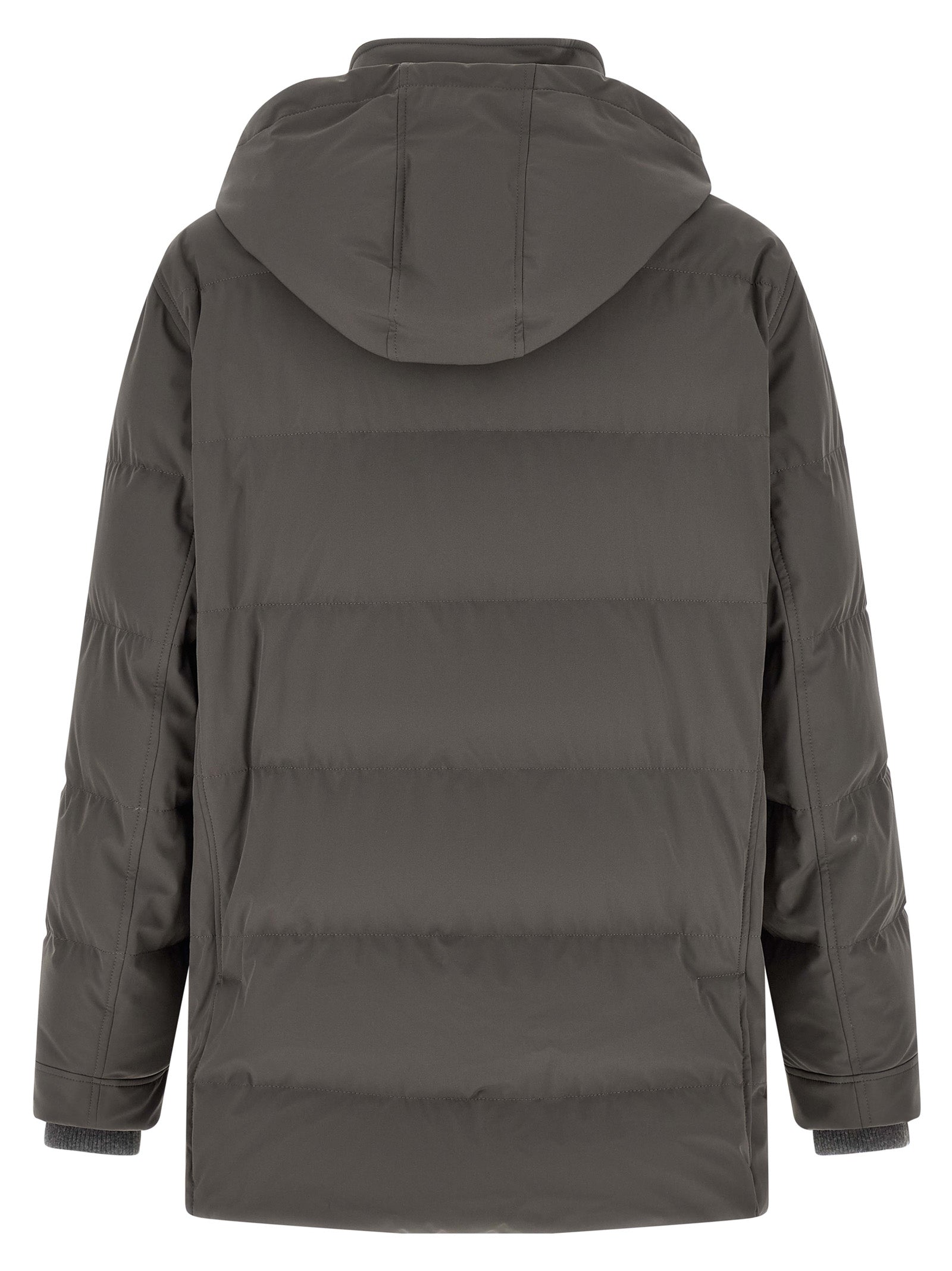 Gray Polyamide Parka