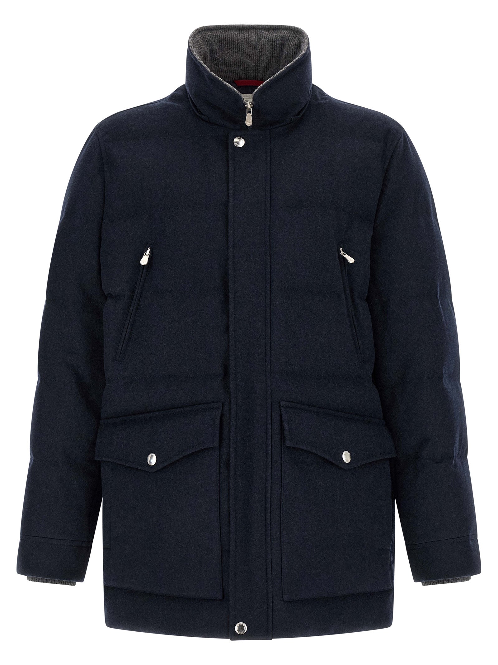 Blue Wool Parka