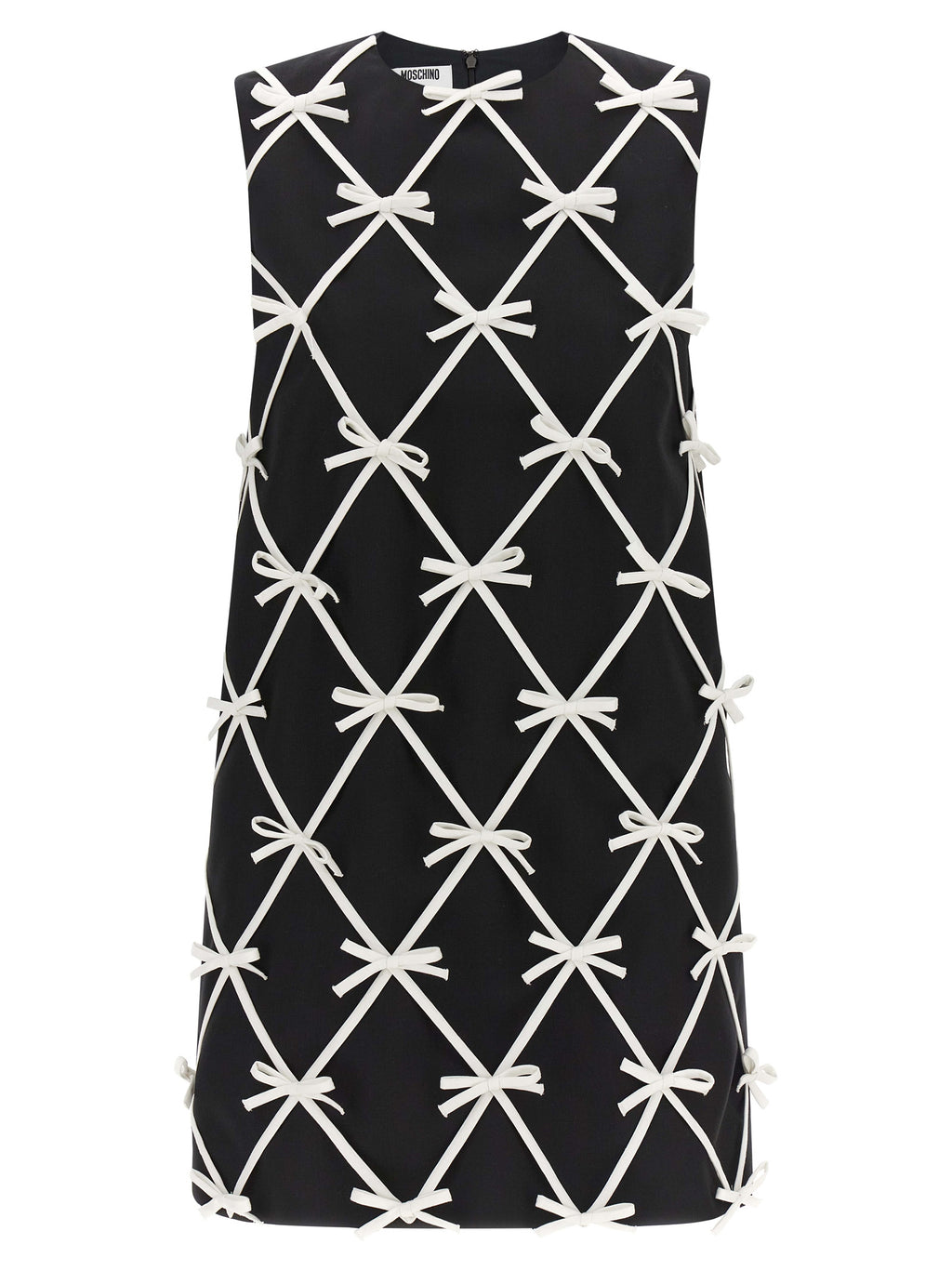 Bicolor Virgin Wool Short Dress