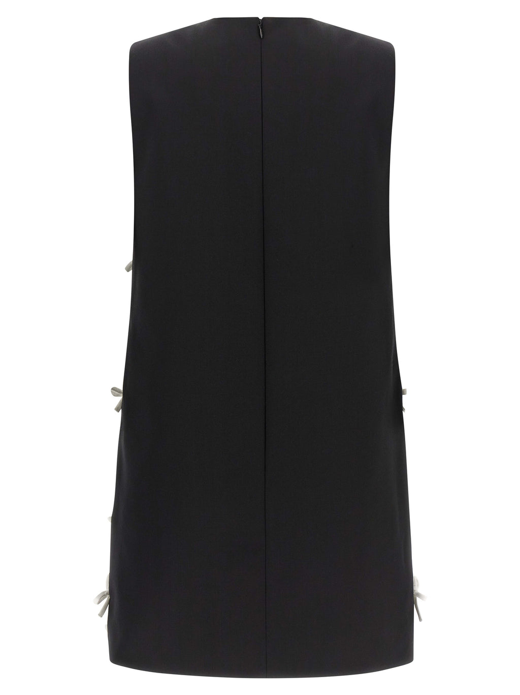 Bicolor Virgin Wool Short Dress