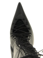 Black Lamb Leather Over The Knee