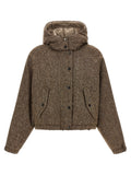 Brown Virgin Wool Full-Length Jacket
