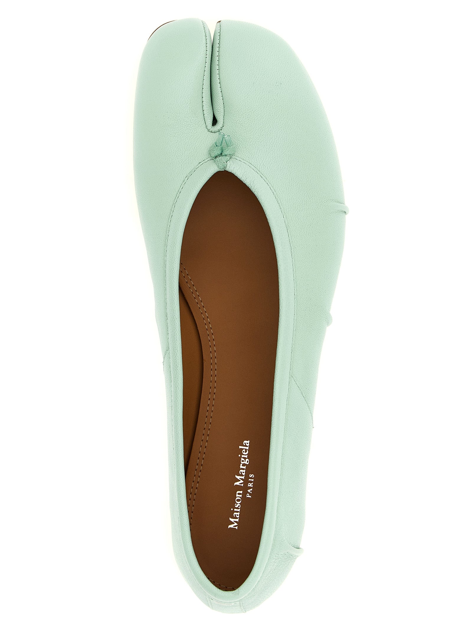 Bicolor Lamb Leather Ballet Flats