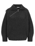 Gray Virgin Wool Cardigan