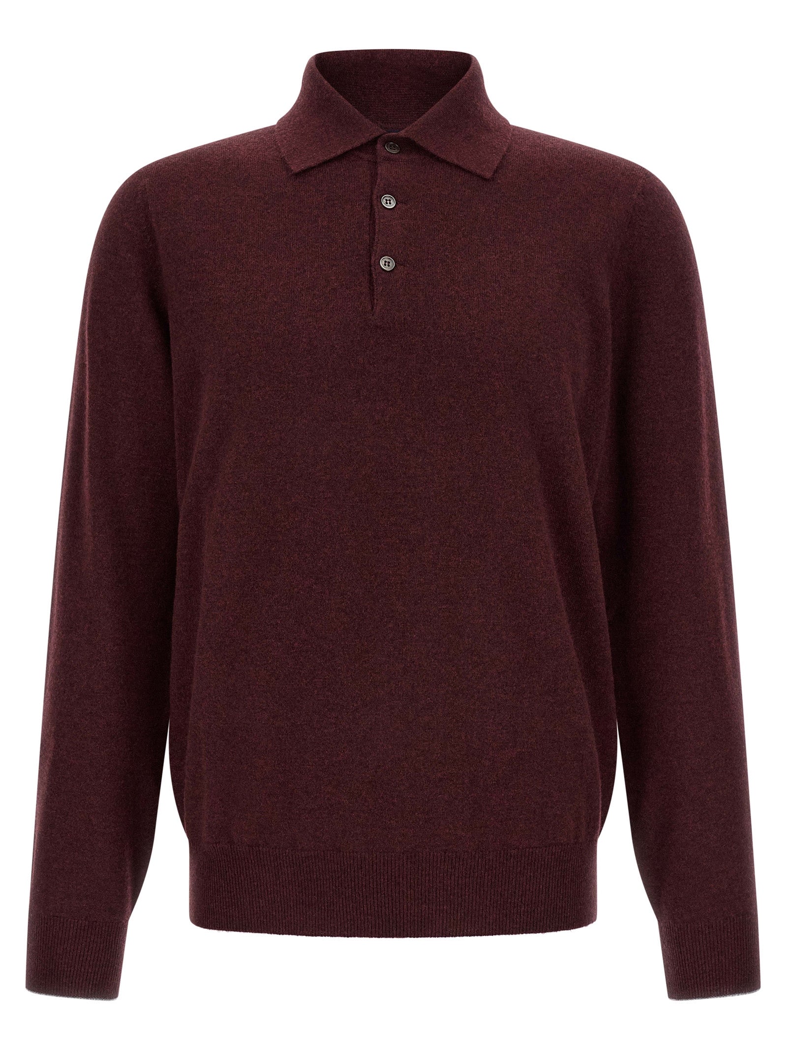 Bordeaux Cashmere Polo Shirt
