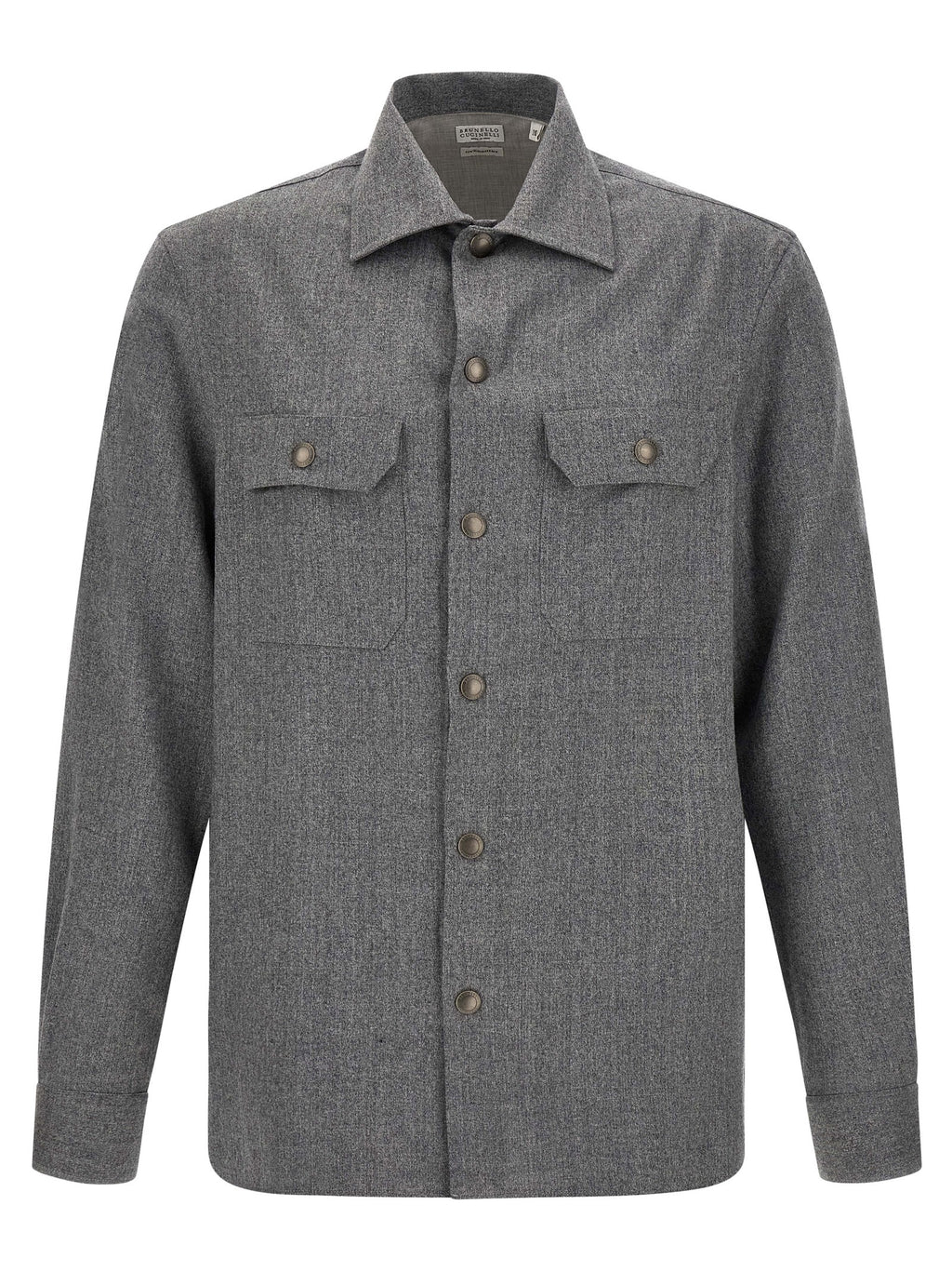 Gray Virgin Wool Blouse