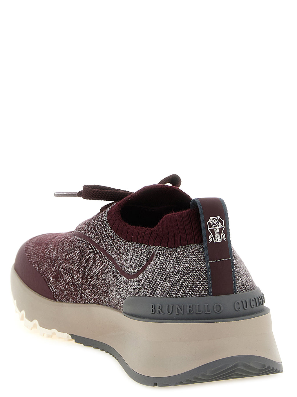 Bordeaux Cotton Athletic Sneakers