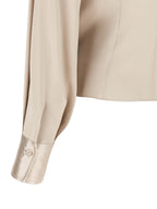 Beige Silk Blouse