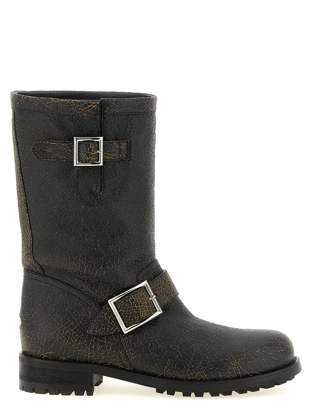 Black Leather Ankle Boots