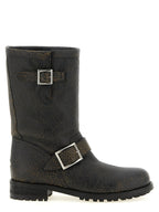 Black Leather Ankle Boots