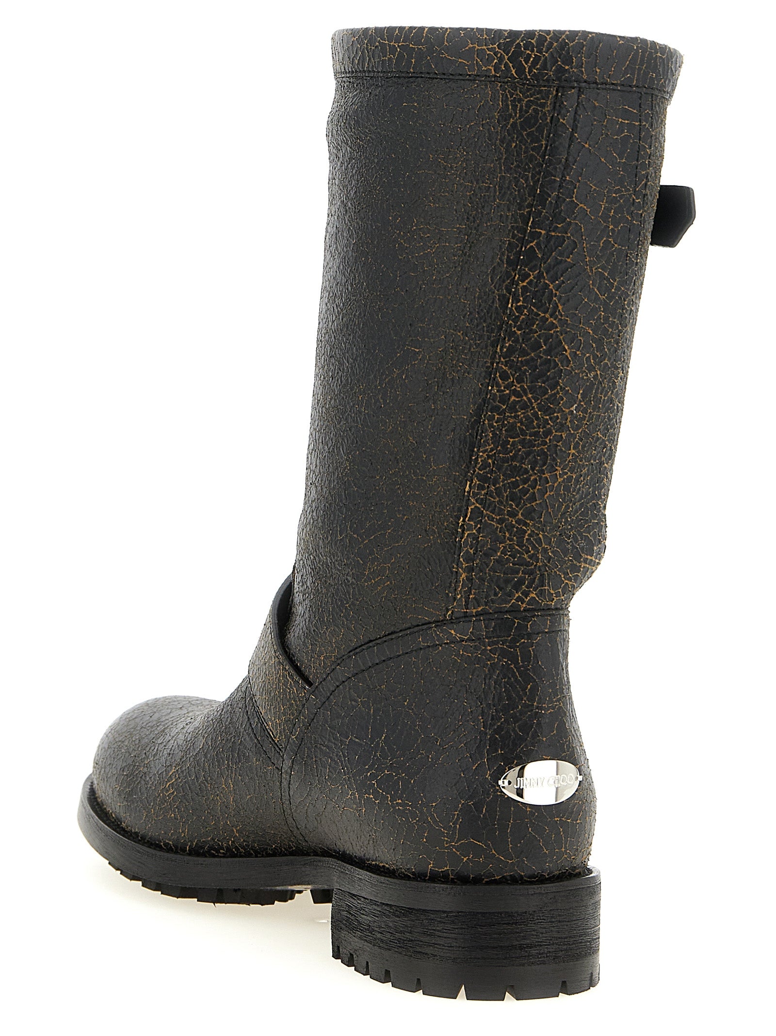 Black Leather Ankle Boots
