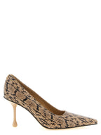Brown Leather High Heel Pumps