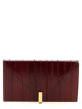 Bordeaux Leather Clutch Bag