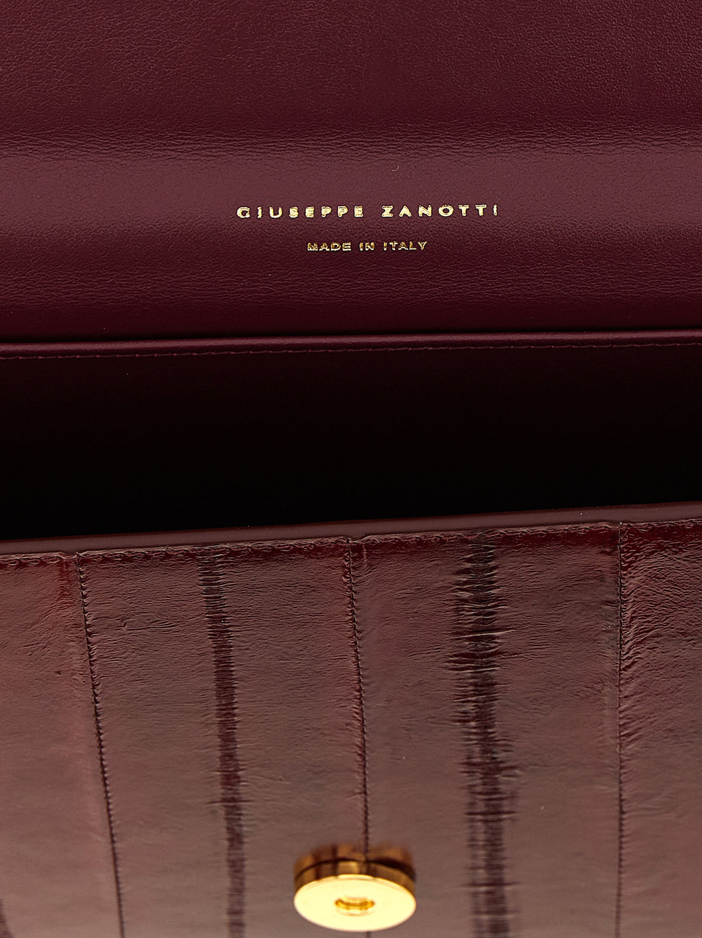Bordeaux Leather Clutch Bag