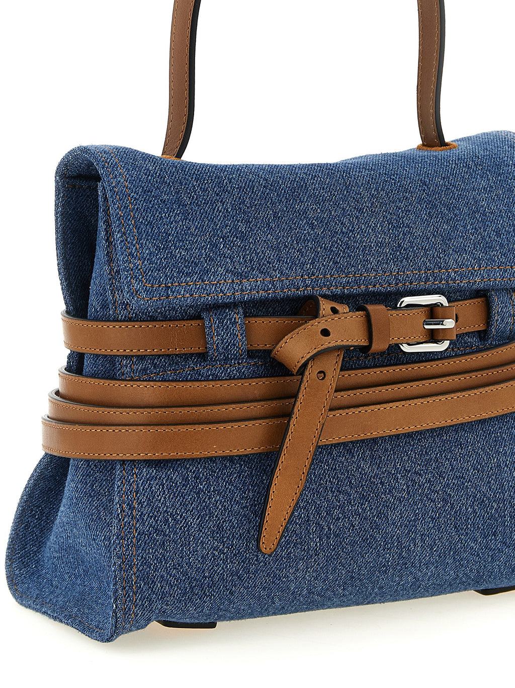 Blue Cotton Handbag