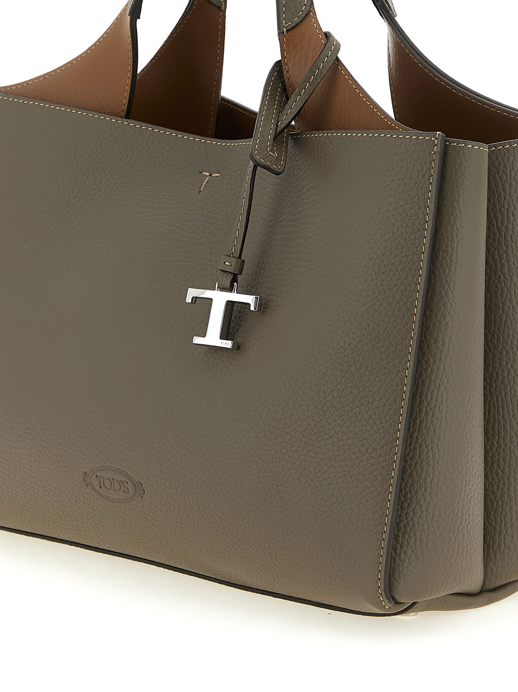 Gray Calfskin Handbag
