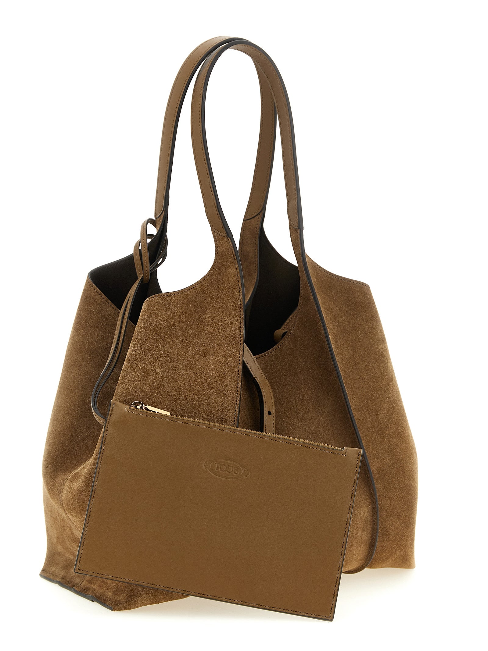 Brown Calfskin Tote Bag