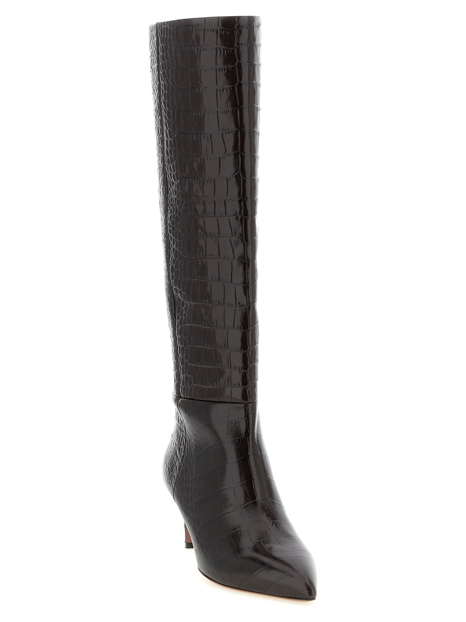 Brown Calfskin Over The Knee