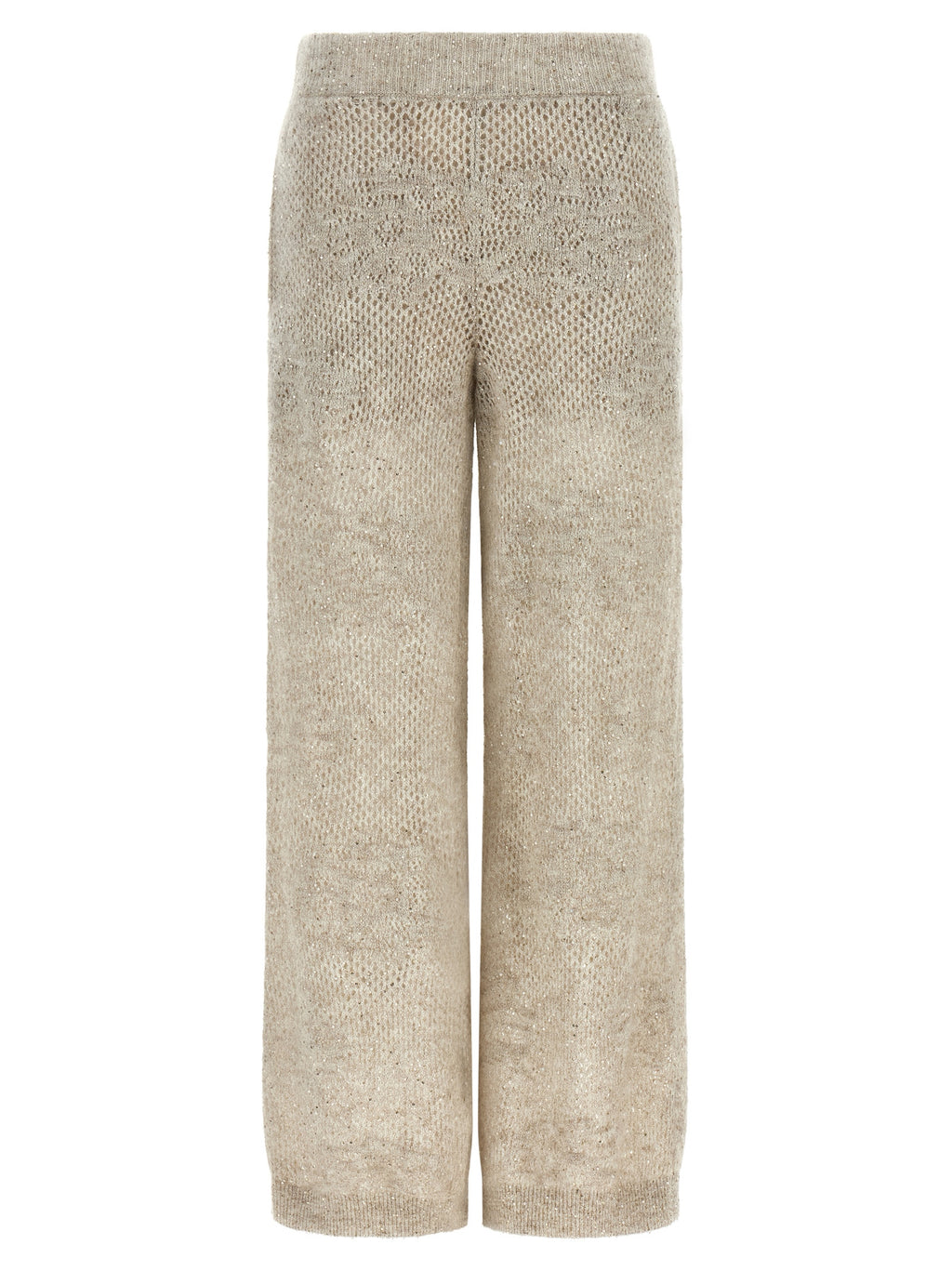 Beige Nylon Casual Pants