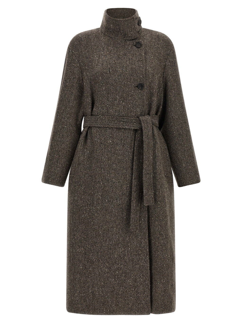 Brown Virgin Wool Coat