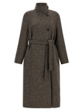 Brown Virgin Wool Coat
