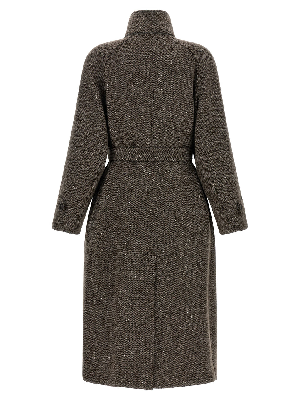 Brown Virgin Wool Coat