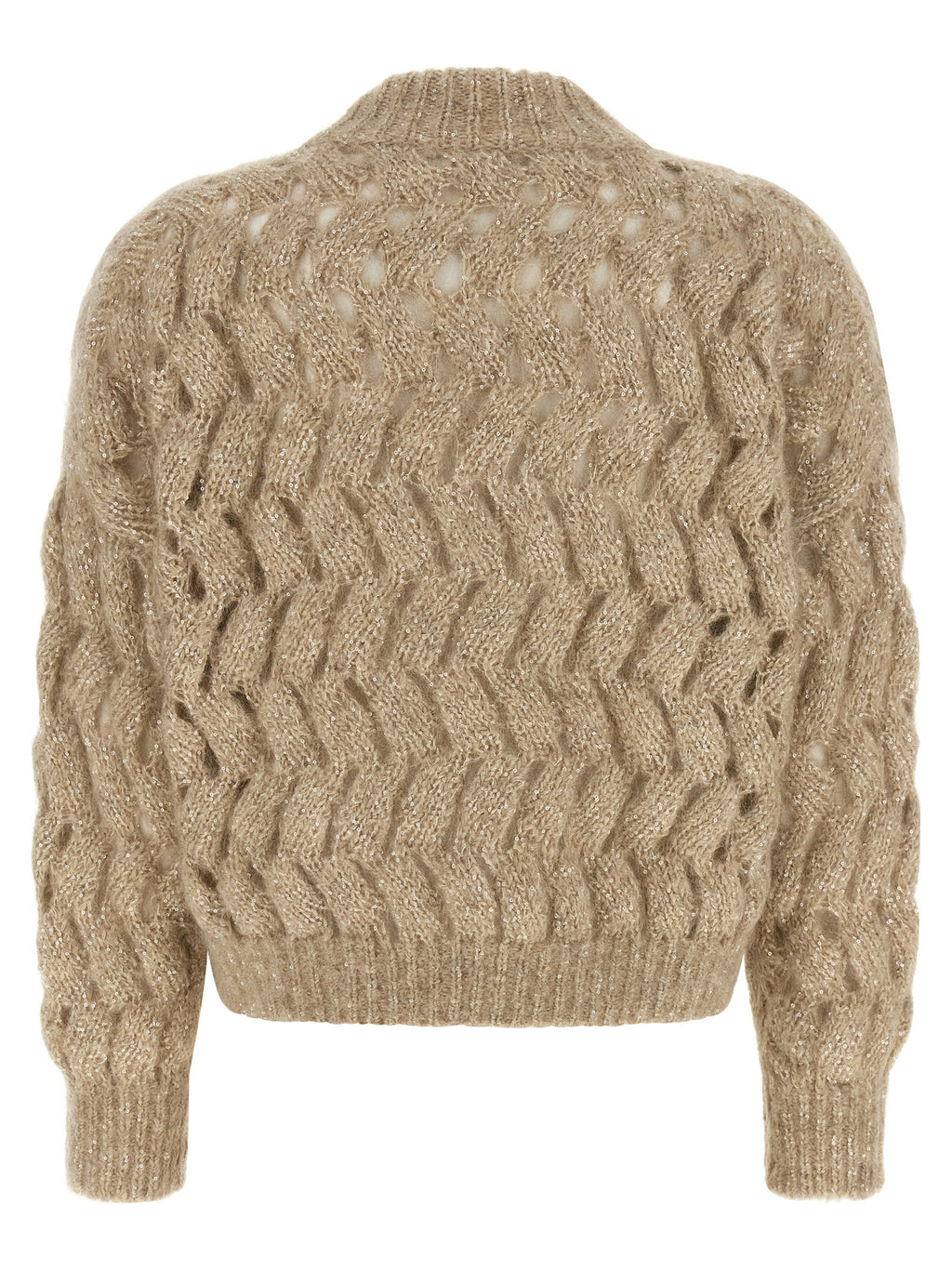 Beige Wool Cardigan