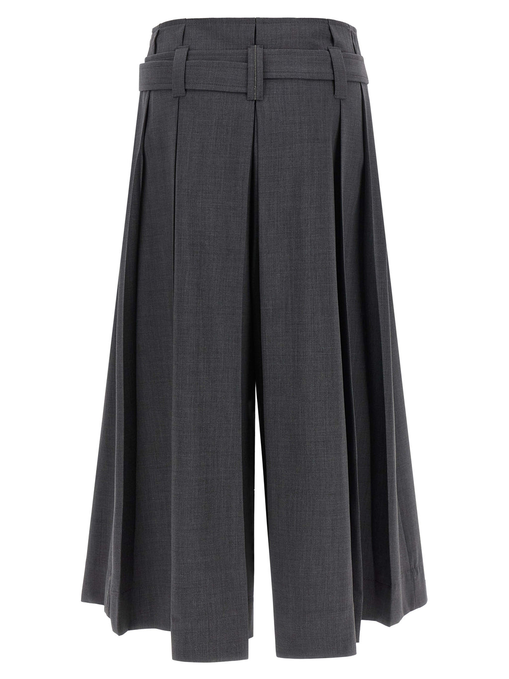 Gray Virgin Wool Bermuda Shorts