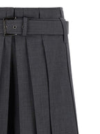 Gray Virgin Wool Bermuda Shorts