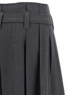 Gray Virgin Wool Bermuda Shorts